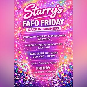 3/13: FAFO Friday: Back in Business Live Show – Drawings, Deals & Chaos 🔥🎉